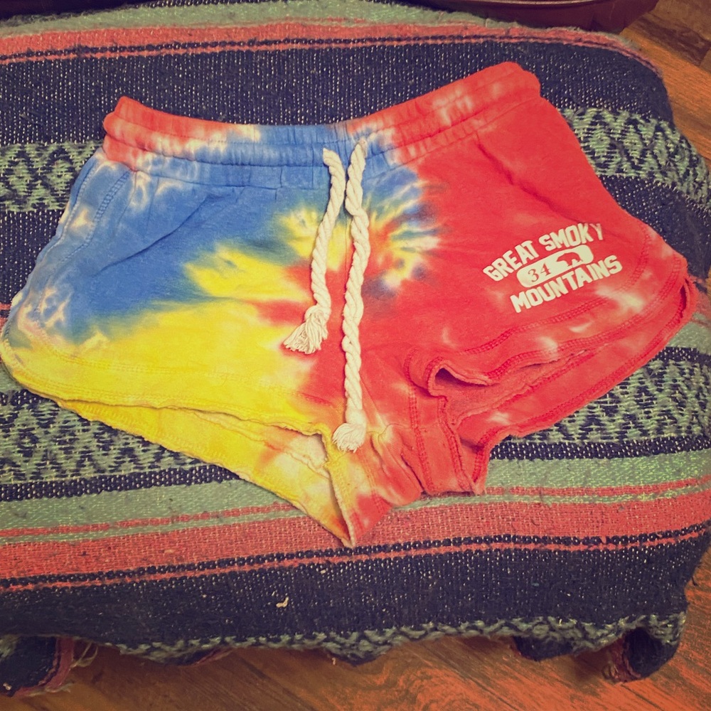 Tie dye shorts